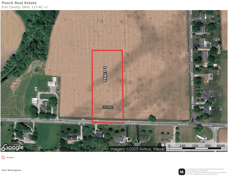 Tract 3 – 3.21 Acres Excellent Tillable Land