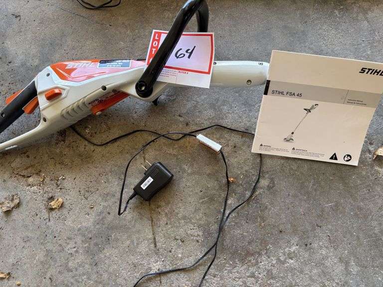 Stihl weed trimmer with battery and charger