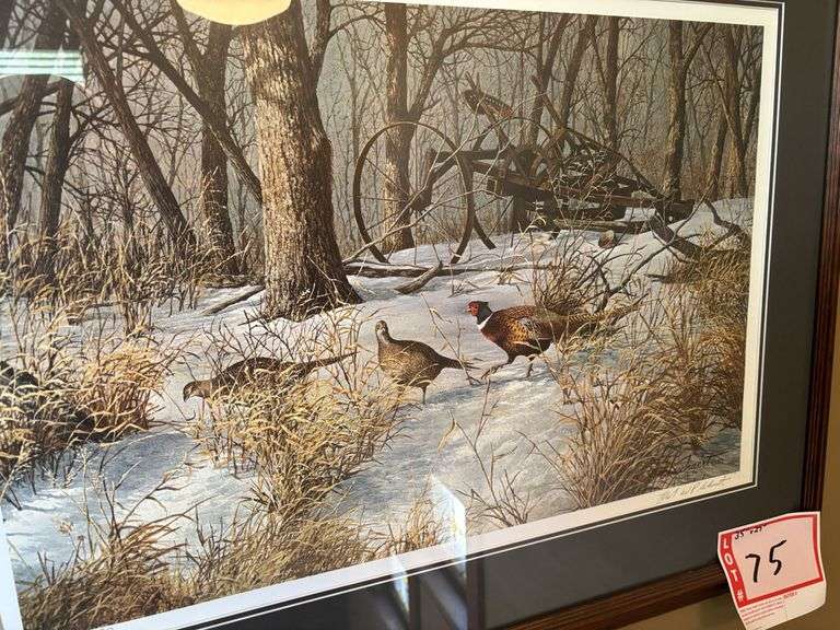Pheasant print, 35 x 27”