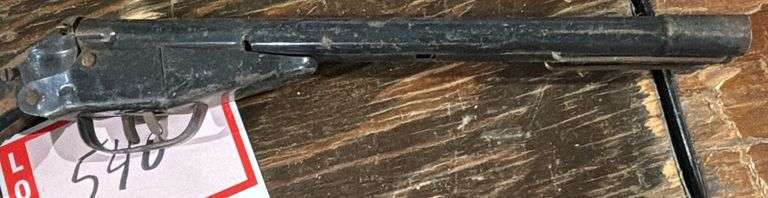 Double barrel shotgun toy, works, but stock has been replaced