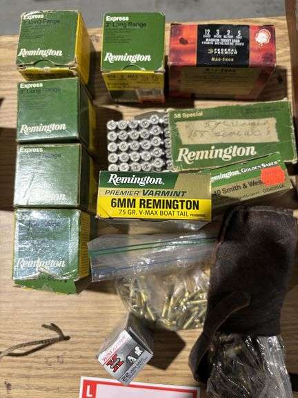Live ammunition and some casings