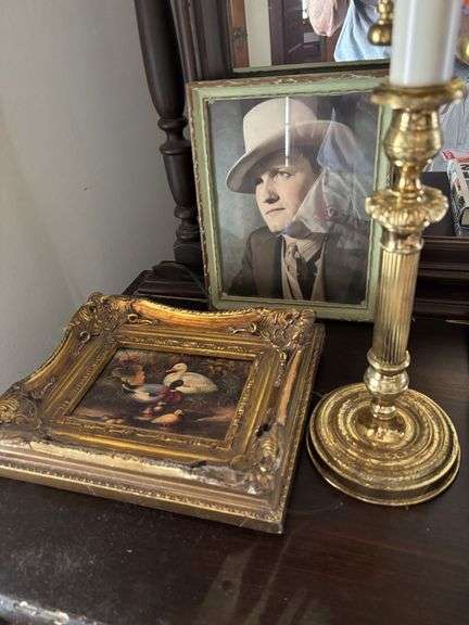 Lamp, pictures, books