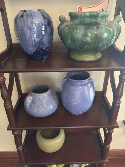 5 – pieces of pottery, one is Floraline
