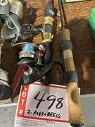 2 fishing rods and reels