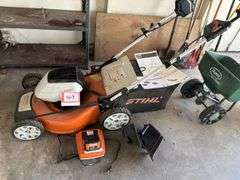 Stihl electric lawnmower with battery and charger