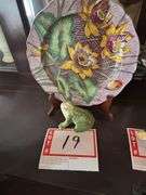 Wedgewood Water-Lily plate and a frog