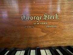 Baby Grand, piano and stool, George Steck