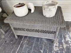 Wicker furniture, 2 - chairs, 3 – tables