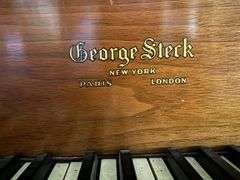 Baby Grand, piano and stool, George Steck