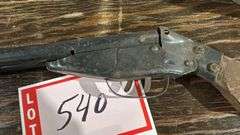 Double barrel shotgun toy, works, but stock has been replaced