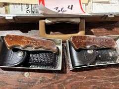 Satchel, 2 folding knives