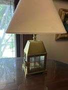 Desk, chair and lamp, 48 x 24 x 30”