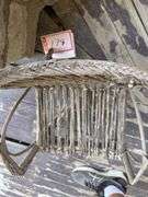 Small 17 inch wicker chair decor for plant