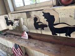 Garden tools, Stangl Birds, skunk decor