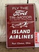 Island Airlines, Port Clinton, Ohio, sign replication