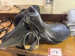 English riding saddle