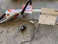 Stihl weed trimmer with battery and charger