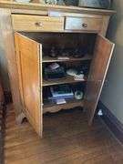 Cabinet, 43 x 18.5 x 56”