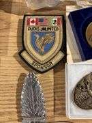 Dog buckles, and our acorn, ducks, unlimited, patch, and candy dish