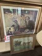 2 – pictures, 27 x 24”, 19 x 14”