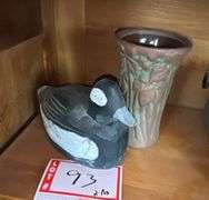 Decoy and vase