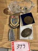 Dog buckles, and our acorn, ducks, unlimited, patch, and candy dish