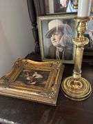 Lamp, pictures, books
