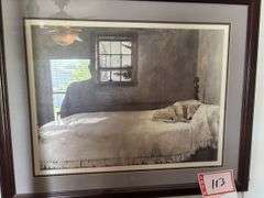 Dog on Bed picture