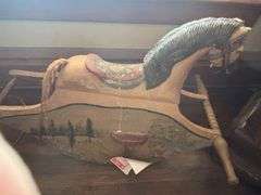 Antique rocking horse