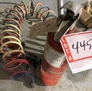 Fire extinguisher, and pressure hose