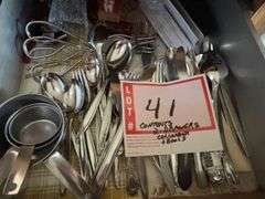 Contents of drawers and bowls, silverware, etc.
