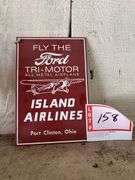 Island Airlines, Port Clinton, Ohio, sign replication