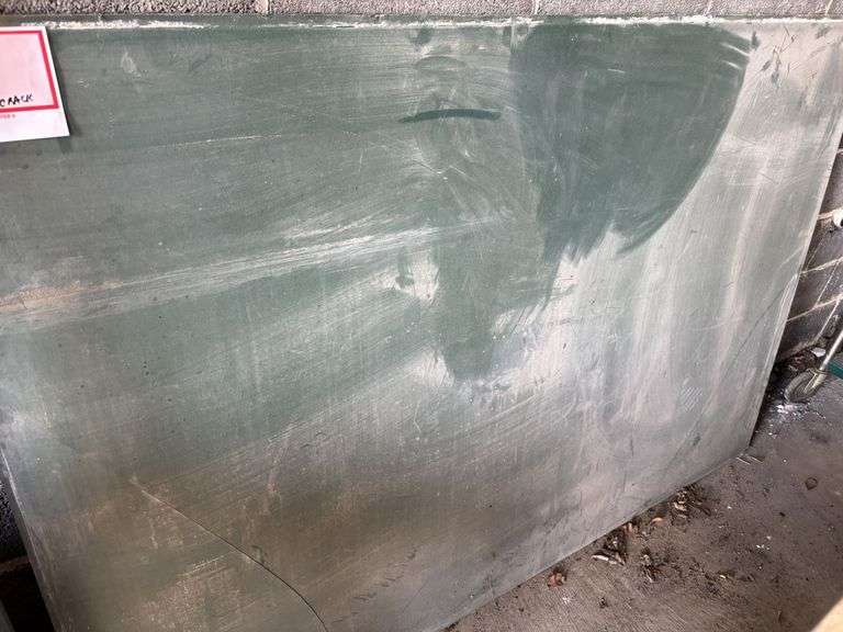 Slate chalkboard, 48 x 72”, corner broken about 1 foot