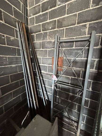 Metal storage rack 74" with 8 foot connectors