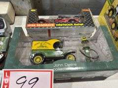 1926 Seagrave Fire bank, John Deere collector set truck and pump