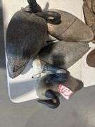 4 goose decoys