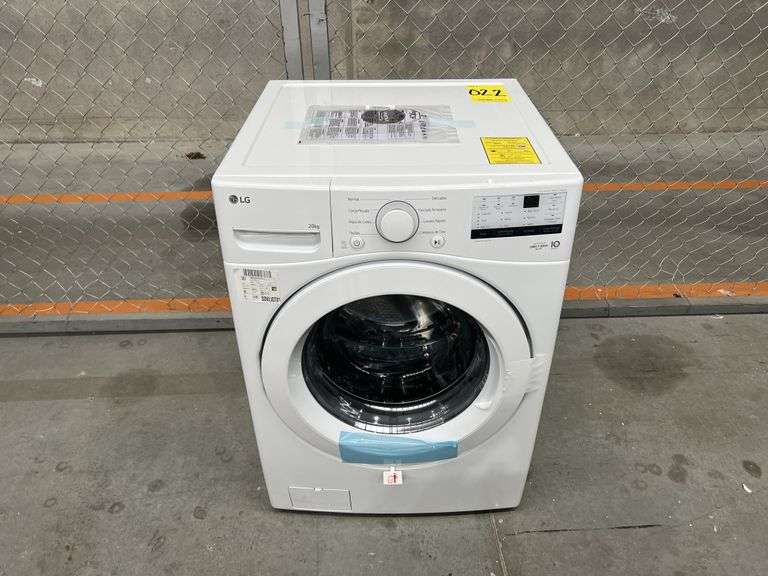 (NUEVO) Lavadora frontal de 20KG Marca LG, Modelo WM20WV26W, Serie J3D241 ,Color BLANCO