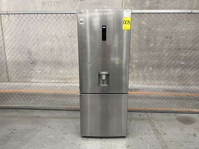(NUEVO) Refrigerador con dispensador de agua Marca LG, Modelo GB45SPP, Serie G5R623, Color GRIS