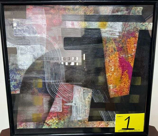 Pintura de la serie "SEGMENTOS URBANOS", Autor ORGANIZ, Medidas 49CM X 46CM, Técnica MIXTA, Año 202