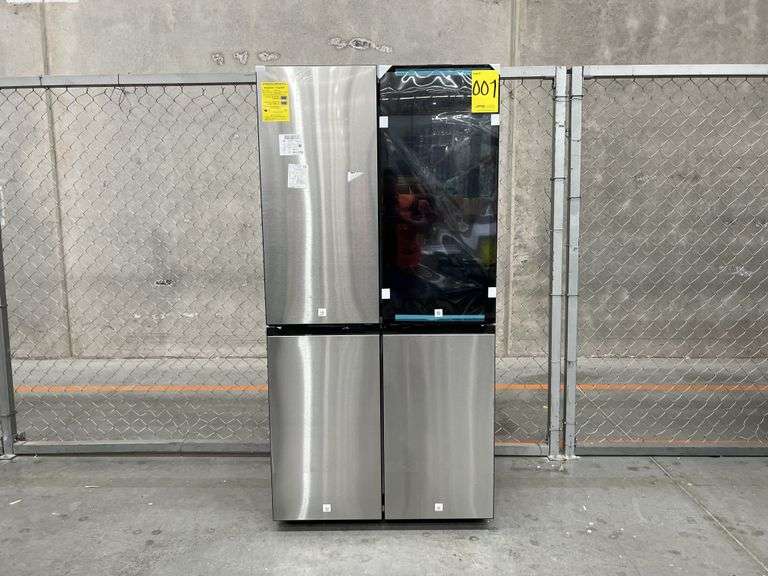 (NUEVO) Refrigerador con dispensador de agua Marca SAMSUNG, Modelo RF23DB9950QD, Serie 00083W, Colo