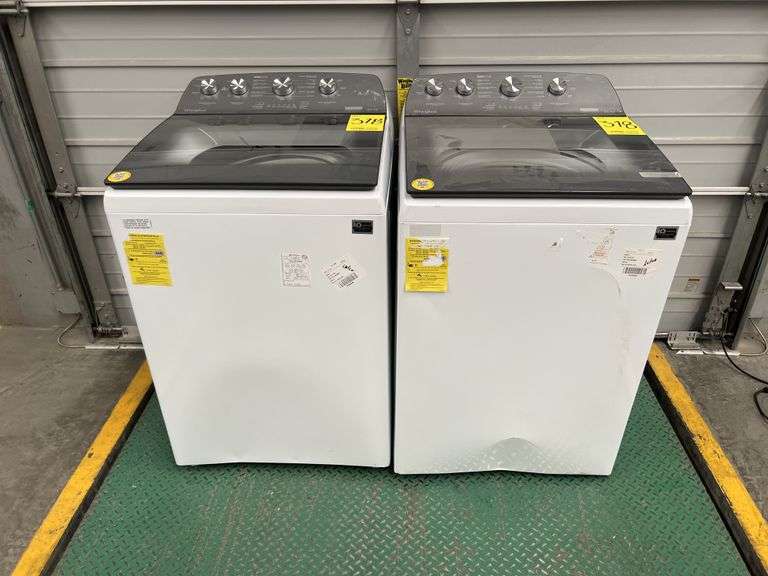 Lote de 2 lavadoras, contiene: 1 Lavadora de 22KG Marca WHIRLPOOL, Modelo 8MWTW2224WJM1, Serie 96226