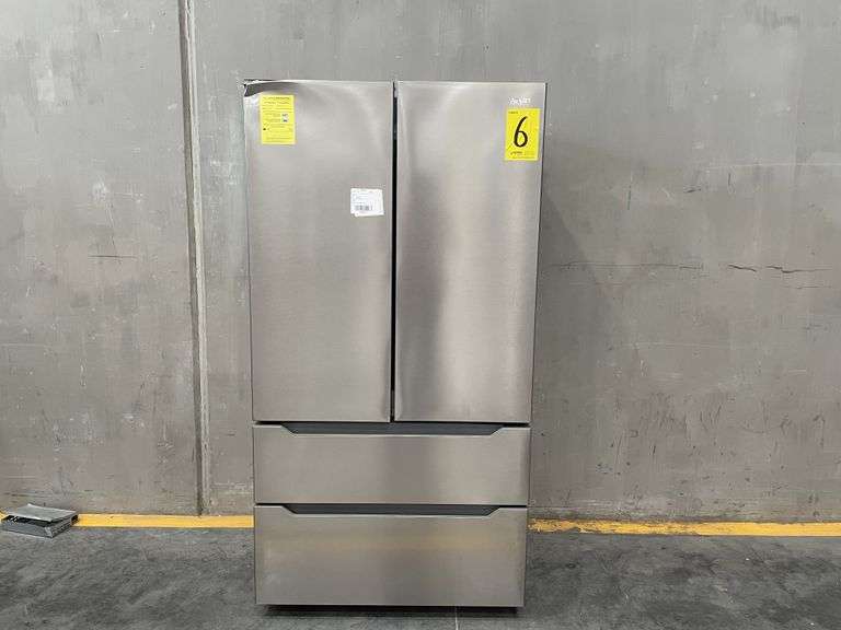 Refrigerador Marca ATVIO, Modelo AT-22-AFD, Sin serie, 115V,60HZ, 2.5AMPS, Color Gris (Equipo de Dev