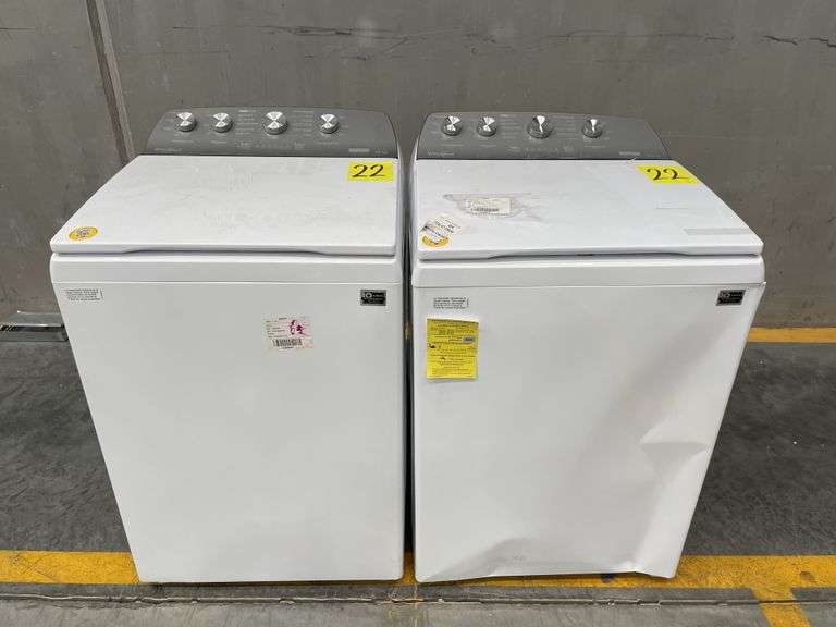 Lote de 2 lavadoras, Contiene: 1 Lavadora de 22 KG Marca WHIRLPOOL, Modelo 8MWTW2224MPM1, Serie HLE2