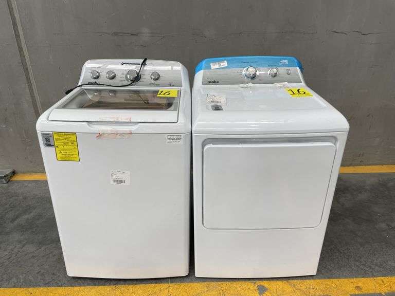 Combo de Lavadora y Secadora, contiene: 1 Lavadora de 19KG Marca MABE, Modelo LMA7911AVBAKO, Serie 2