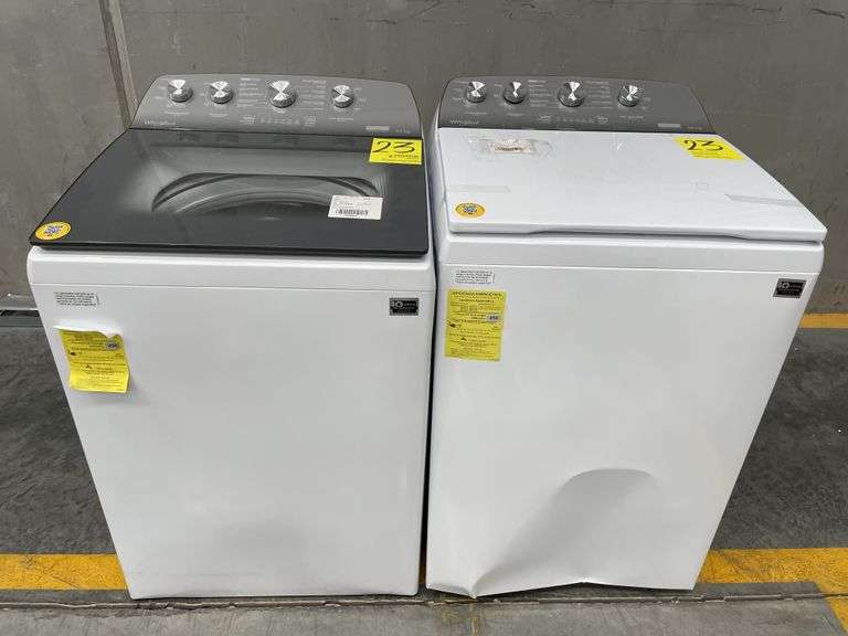 Lote de 2 lavadoras, Contiene: 1 Lavadora de 22 KG Marca WHIRLPOOL, Modelo 8MWTW2224MPM1, Serie HLE2