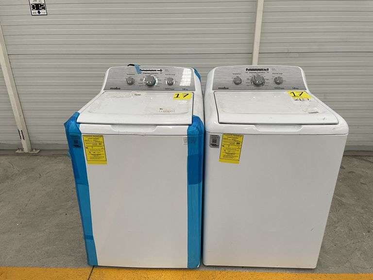 Lote de 2 lavadoras, Contiene: 1 lavadora de 22 KG Marca MABE, Modelo, Serie 2508S52481, Color BLANC
