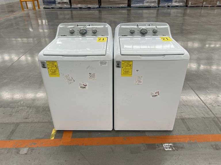 Lote de 2 lavadoras, contiene: 1 Lavadora de 18KG Marca MABE, Modelo LMA78113CBAB01, Serie S96216, C