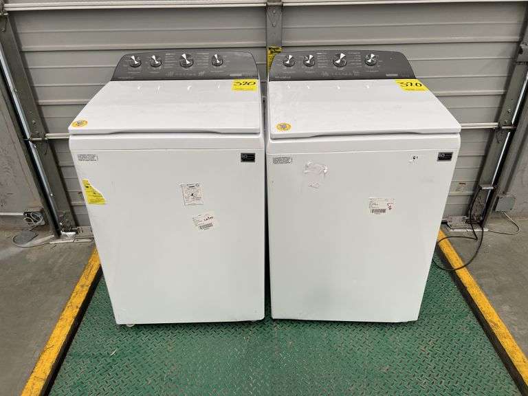 Lote de 2 lavadoras, contiene: 1 Lavadora de 22KG Marca WHIRLPOOL, Modelo 8MWTW2224MPM1, Serie 15910