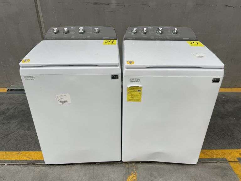 Lote de 2 lavadoras, Contiene: 1 Lavadora de 22 KG Marca WHIRLPOOL, Modelo 8MWTW2224MPM1, Serie HLE4