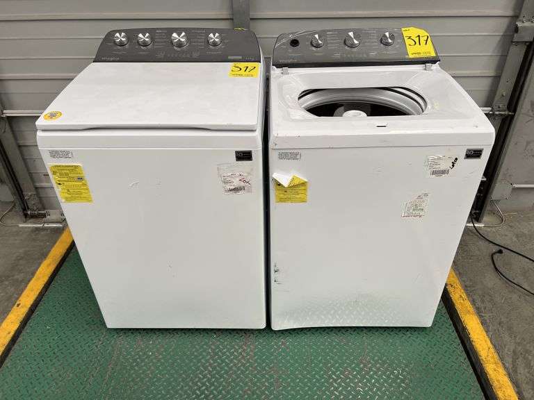 Lote de 2 lavadoras, contiene: 1 Lavadora de 22KG Marca WHIRLPOOL, Modelo 8MWTW2224MPM1, Serie 05330